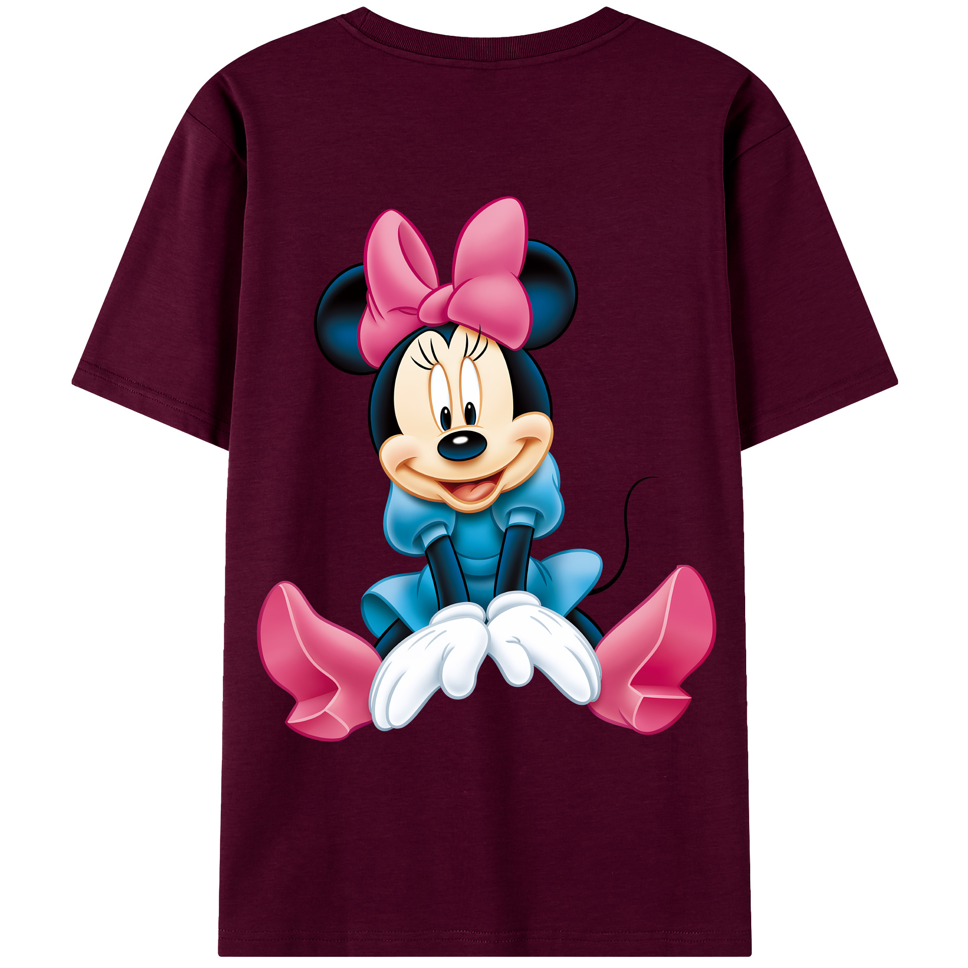 （画像用） ミッキーマウス Mickey Mouse レディース半袖Tシャツ(バックプリント)